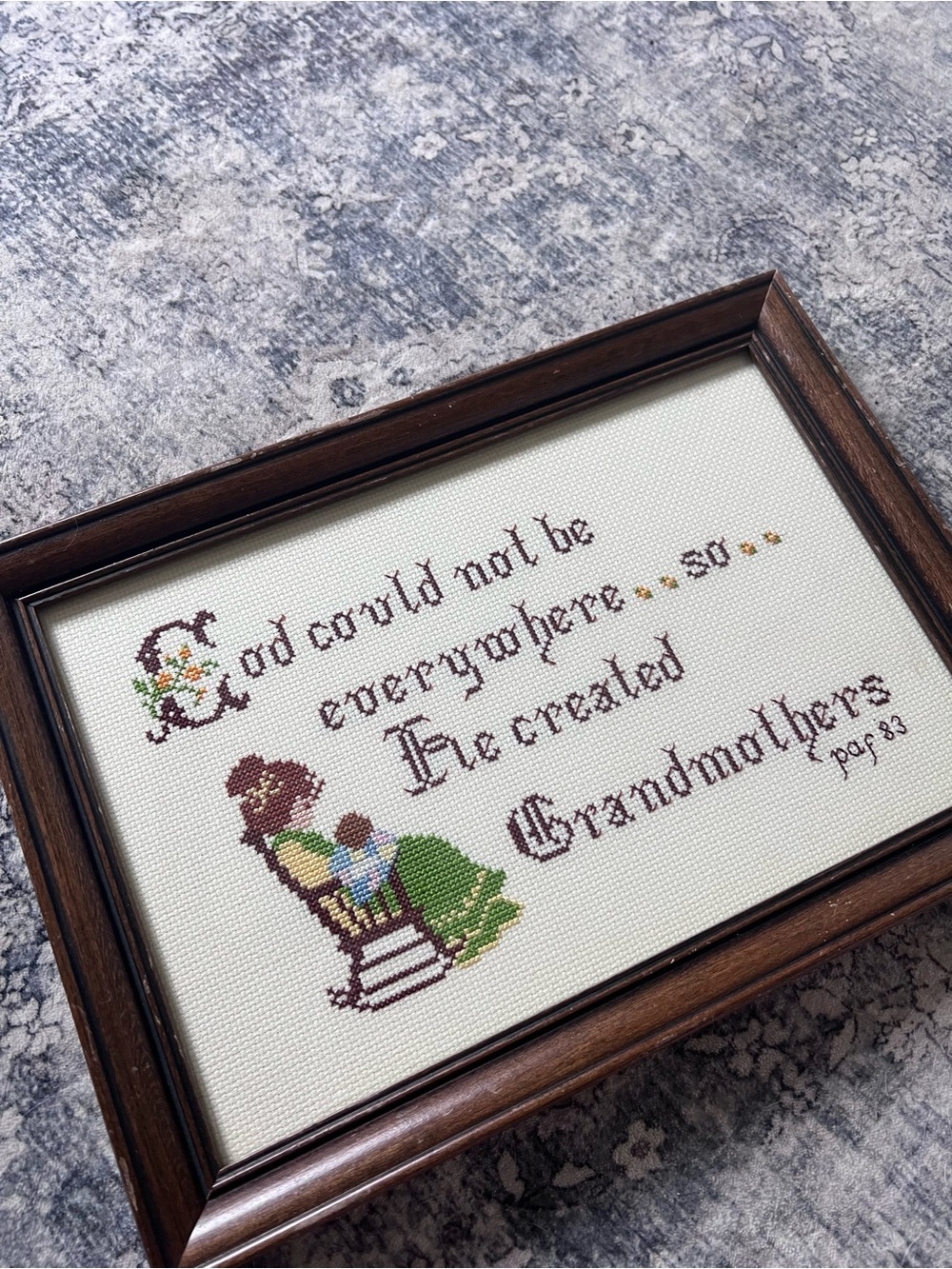 Grandmothers Needlepoint Wall Art - Picture 3 of 7